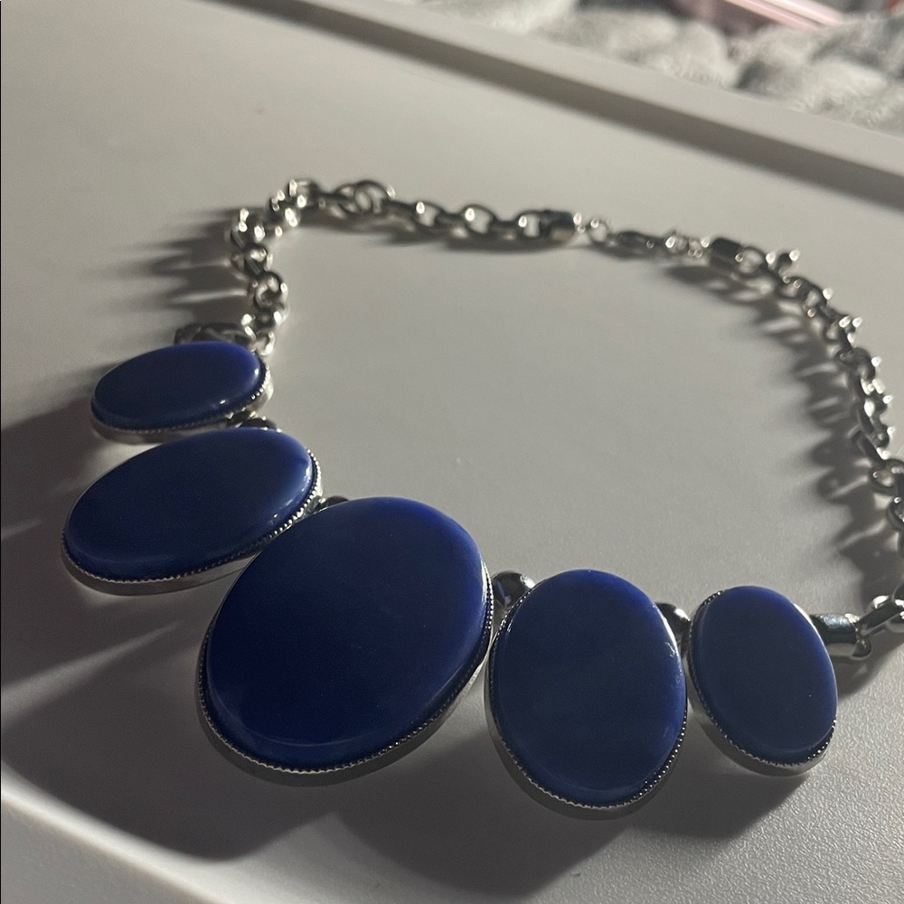 Classic Blue Statement Necklace - Women Jewelry